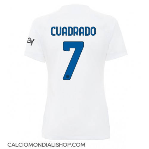 Maglie da calcio Inter Milan Juan Cuadrado #7 Seconda Maglia Femminile 2023-24 Manica Corta